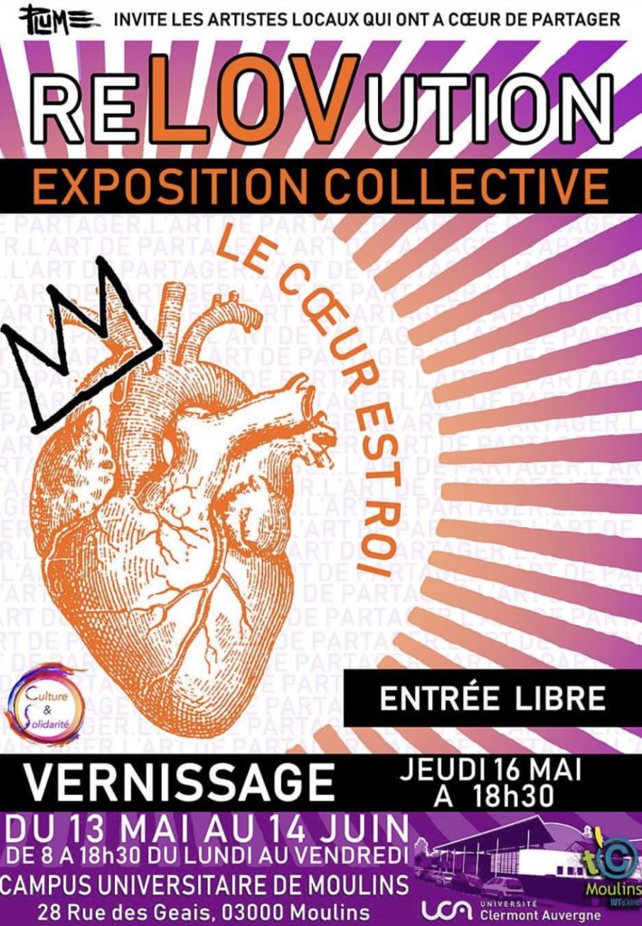 EXPOSITION "RéLOVUTION" affiche PLUME ET PLOMB MAI 2019