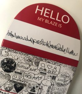Detail deck "HELLO MY BLASE IS " ©moncorgém19/20