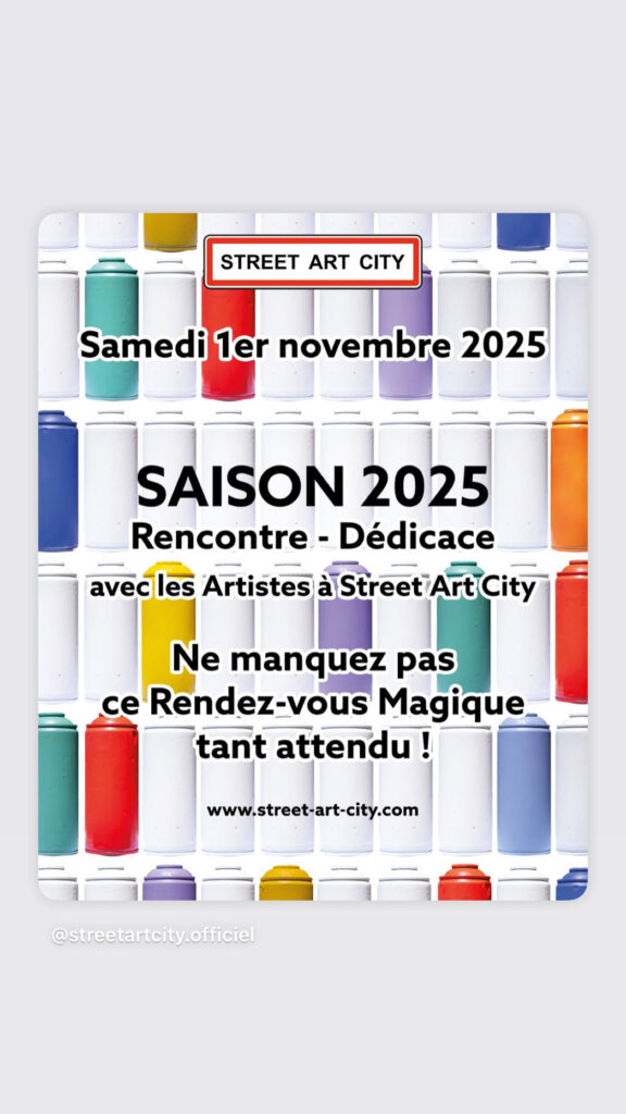 Journée – Rencontre – Dédicace. Street Art City. Novembre 2025.