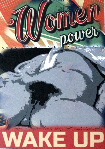 « LE PARAVENT- COGITO ERGO SUM 2» McGM.19. « LE PARAVENT- COGITO ERGO SUM 2 ». Impression sur papier édition 300g. Rehaussé au posca noir. Série limitée, numérotée et signée.